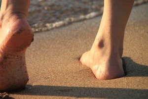 Barfuss im Sand